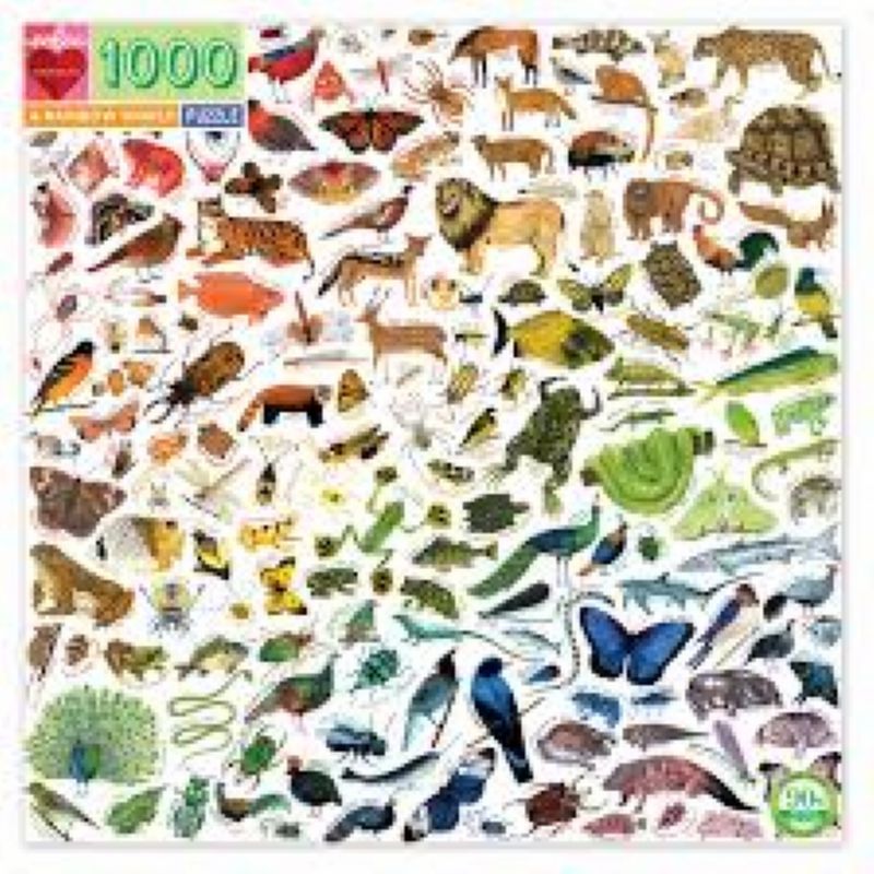 פאזל – 1000 חלקים – חיות בצבעי הקשת