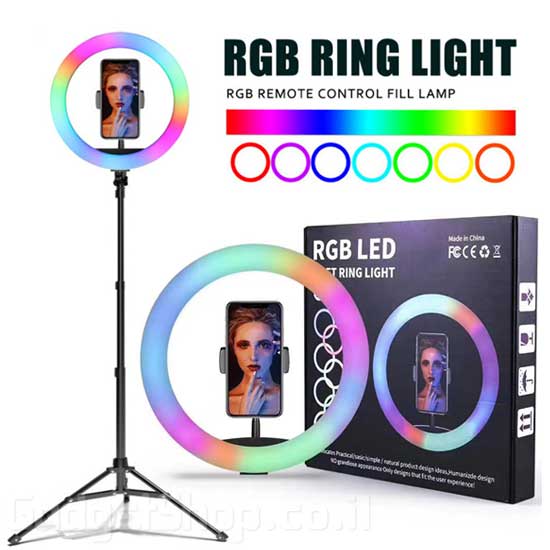 רינג תאורה RGB