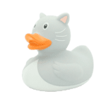 ברווז אמבטיה חתול אפור