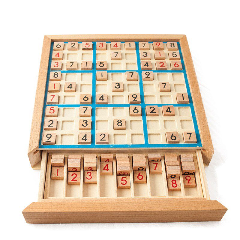 משחק סודוקו – לוח עץ