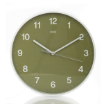שעון קיר עגול ירוק