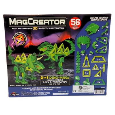 משחק דינוזאור לילדים, הרכבה מגנטית, magcreator