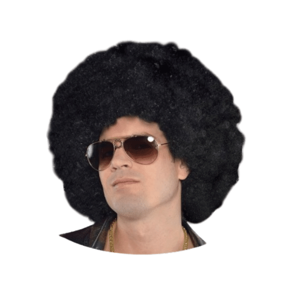 פאה אפרו גדולה שחורה למראה דיסקו