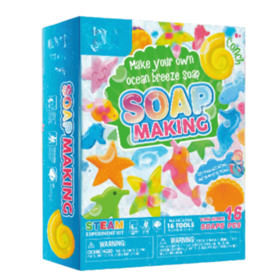 ערכת הכנת סבון לילדים Soap Making Ocean Breeze – ערכת STEAM לגיל 8 עם תבניות חיות ים